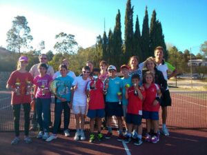 Participants al Torneig de Tennis de l'Escola Esportiva del Collao