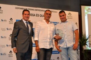 Ximo i Daniel Cabrera, de la família dels Cristina, amb el batle Ximo i Daniel Cabrera, de la família dels Cristina, amb el batle