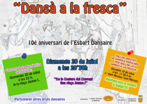 Cartell de la Dansà a la Fresca de L'Esbart Dansaire