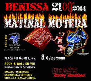 Cartell de la IX Matinal Motera de Benissa