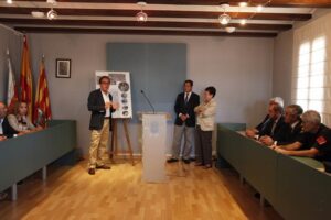 Un moment de la presentació del subparc comarcal de bombers a Benissa