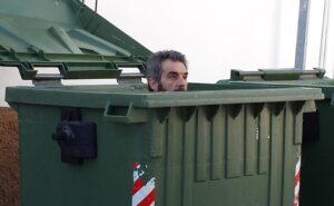 L'actor Alfred Picó durant la gravació de Wintersun a Benissa