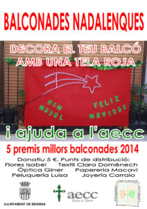Cartell dels balcons nadalencs de l'AECC