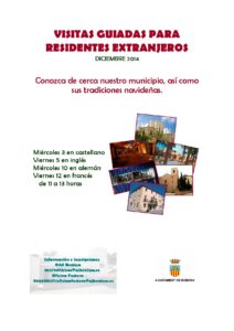 Cartell de les rutes culturals per a residents estrangers