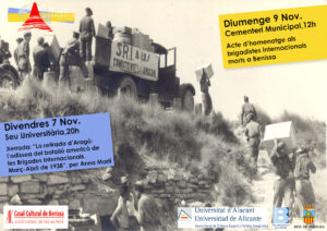 Cartell de les IX Setmanes d'Homenatge a Benissa