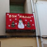 Balcó amb decoració de Nadal a Benissa