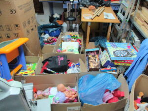 Alguns dels joguets recollits