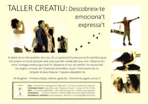 Cartell del taller creatiu a Benissa