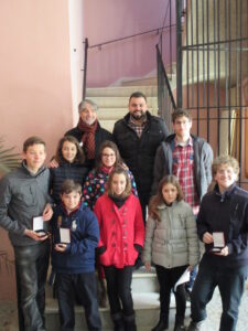 Lliurament de premis als membres de l'Agrupació Filatèlica de Benissa