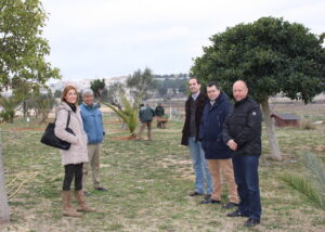 Alumnes del taller d'ocupació al Pla de Carrals