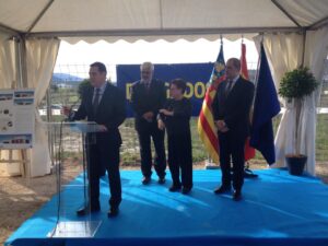 Primera pedra del parc de bombers de Benissa