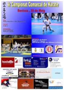Cartell del IV Campionat Comarcal de Karate a Benissa