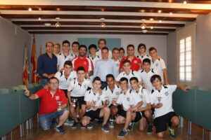 Recepció de l'equip juvenil de la UE Benissa