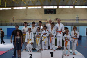 Xiquets de Benissa participants al campionat de karate
