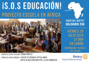 Cartell de l'acte del Rotary Club  Benissa-Teulada