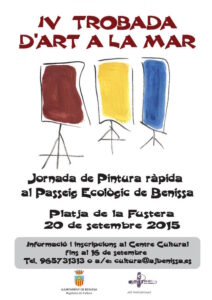 Cartell de la 4a Trobada d'Art a la Mar de Benissa