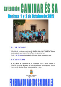 Cartell del XVé "Caminar és sa"