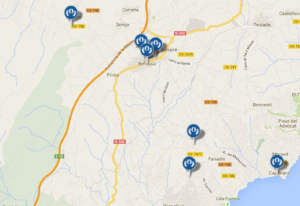 Plànol dels picadors a Benissa