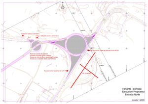 Proposta per a l'entrada nord del Col·lectiu per a la circumval·lació sostenible de Benissa
