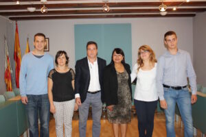 Rebuda de la batllessa de Santa Maria d'Ostuma a l'Ajuntament de Benissa