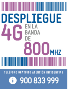 4G en la banda de 800Mhz