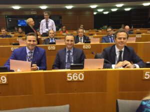 La delegació desplaçada a Brusel·les