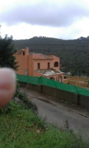 Casa afectada pel tornado a Lleus,   partida de Benissa