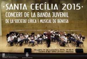 Cartell de Santa Cecília 2015 de la Banda Juvenil de Benissa