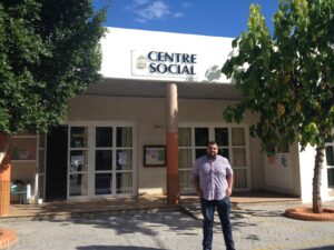 El regidor Jorge Ivars a la plaça del Centre Social Bèrnia