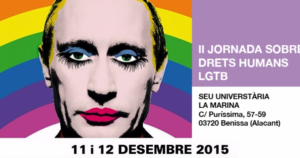 Cartell de les II Jornades sobre Drets Humans LGTBI a Benissa