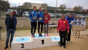 Podi cadet femení al cross de Nadal celebrat a Benissa