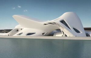 Projecció virtual del museu que tindria la urbanització