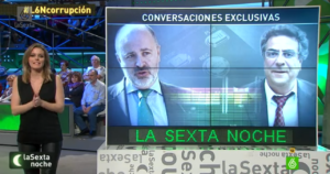 El programa La Sexta Noche amb la imatge de David Serra