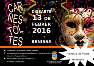 Cartell del carnestoltes 2016 de Benissa