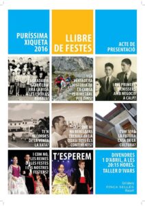 Cartell de la presentació del llibre de festes 2016