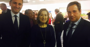 Ana Pastor amb Juan Bautista Roselló i César Sanchez