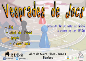 Cartell de les vesprades de jocs d'Areba