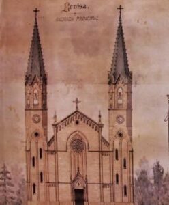 Imatge del projecte original de l'Església de la Puríssima Xiqueta de Benissa