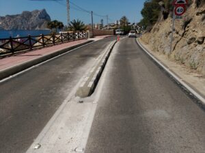 Nova mitjanera a la carretera de La Fustera