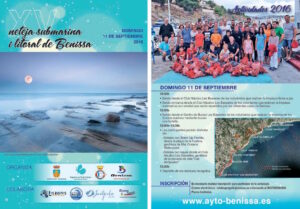 Cartell de la XV Neteja Submarina i Litoral de Benissa