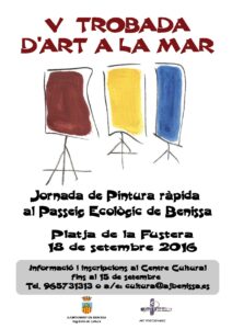 Cartell de la V Trobada d'Art a la Mar de Benissa