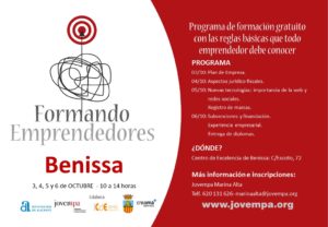 Cartell del curs per a emprenedors