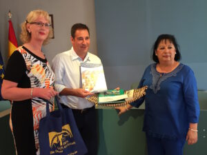 Reunió de l'alcalde amb Vicky Ruiz