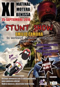Cartell de la XI Matinal Motera de Benissa