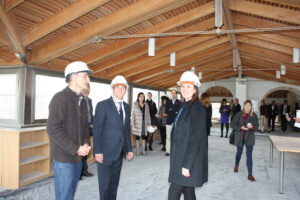 Visita durant les obres de les Cases del carrer Puríssima