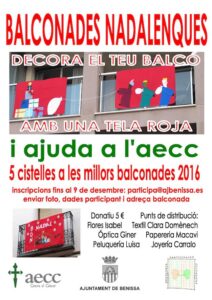 Cartell de la campanya de decoració de balconades nadalenques
