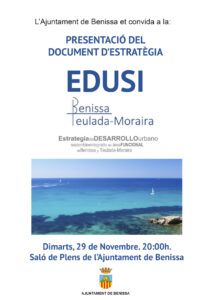 Cartell de la presentació del projecte EDUSI