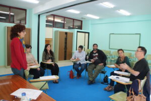 Els participants al taller