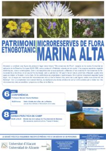 Cartell de la xerrada sobre el patrimoni etnobotànic