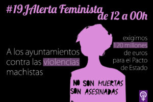 Cartell de la campanya #19JAlertaFeminista